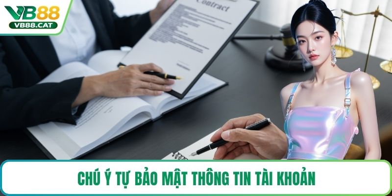 Chú ý tự bảo mật thông tin tài khoản